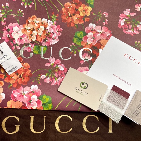 Gucci Red Deer Leather Hip Bamboo Handbag Bordeaux Large Soft Shoulder Tote Bag - Picture 14 of 16